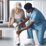senior woman receiving peripheral neuropathy physical therapy treatment 2026