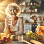 senior woman drinking water to prevent dehydration 2026