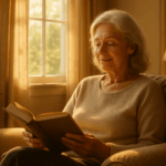 Senior woman relaxing peacefully representing anxiety relief and mental wellness in 2026