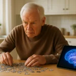 Senior man doing brain fitness exercises to improve cognitive health 2026