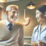 senior man discussing Medicare colonoscopy coverage with gastroenterologist 2026