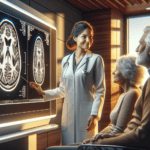 senior couple reviewing brain scan with neurologist for AI Alzheimers early detection 2026