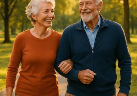 Senior couple actively preventing dementia with healthy lifestyle choices in 2026