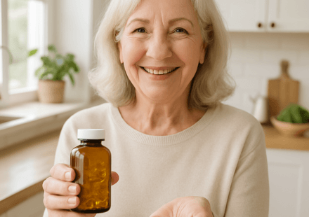 Senior woman choosing the best multivitamin for seniors in 2026