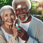 senior couple applying sunscreen skin cancer prevention 2026