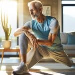 senior man doing exercises for neuropathy relief at home in 2026