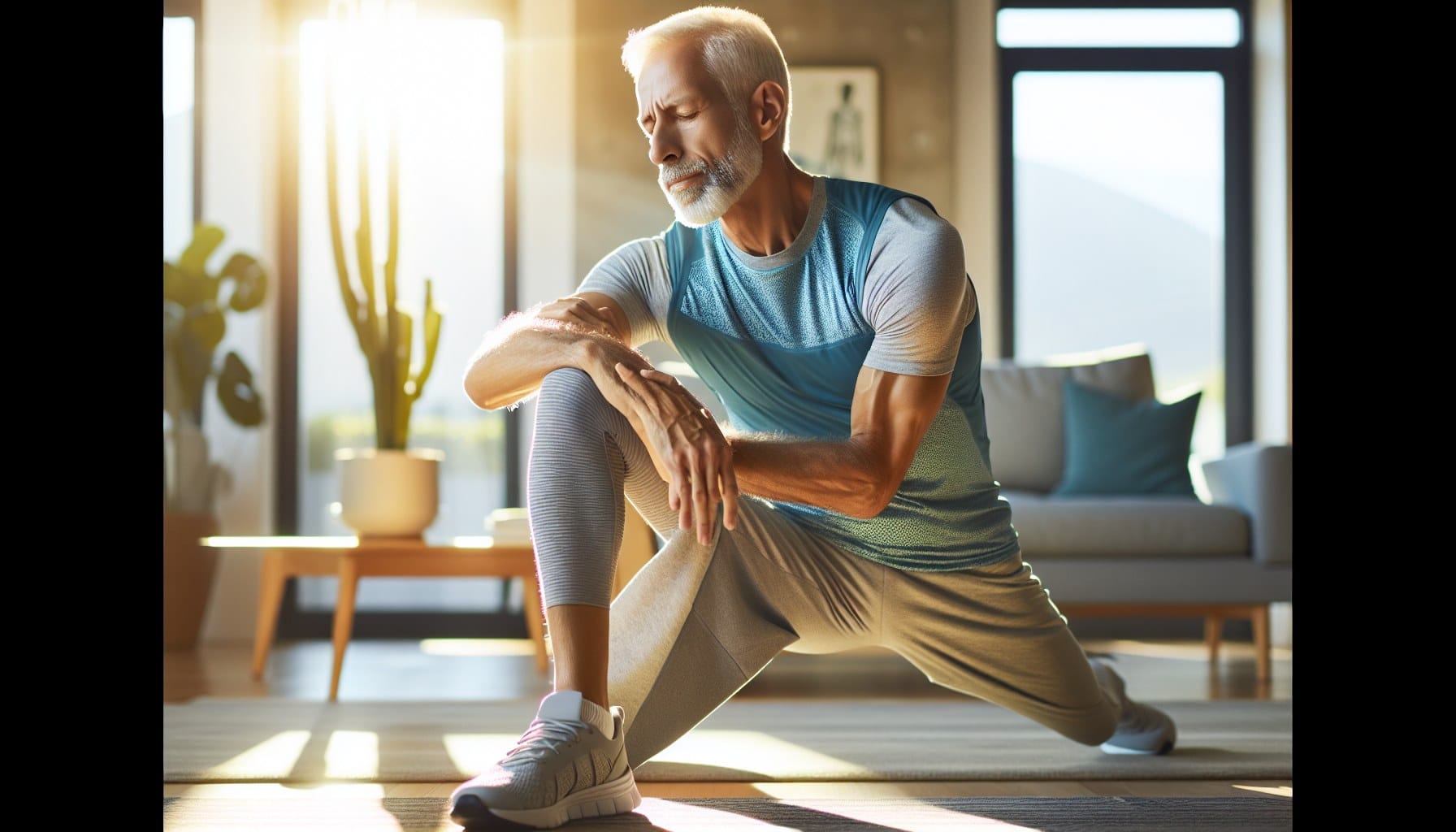 senior man doing exercises for neuropathy relief at home in 2026