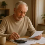 Senior reviewing tax paperwork at home, illustrating the Credit for the Elderly or Disabled in 2026