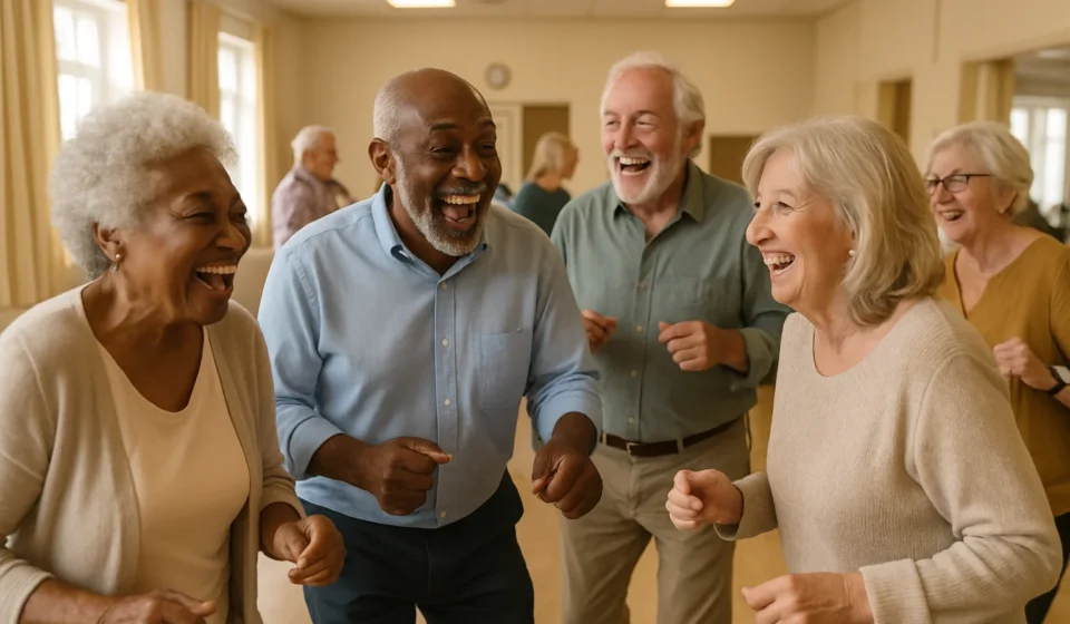 Dancing for Seniors 2026: Balance, Brain & Fall Defense Seniors dancing together for balance brain health and fall prevention