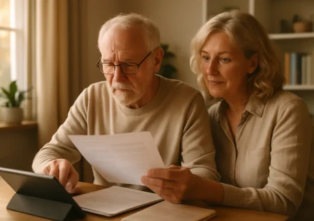 Senior reviewing Medicare Advantage 2027 open enrollment plan options on tablet