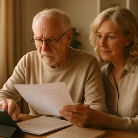 Senior reviewing Medicare Advantage 2027 open enrollment plan options on tablet