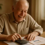 Senior reviewing Medicare costs and QMB program savings at home