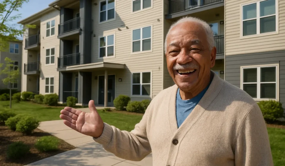 Section 202 Senior Housing 2026: Affordable Rent Guide Senior outside an affordable Section 202 senior housing apartment building