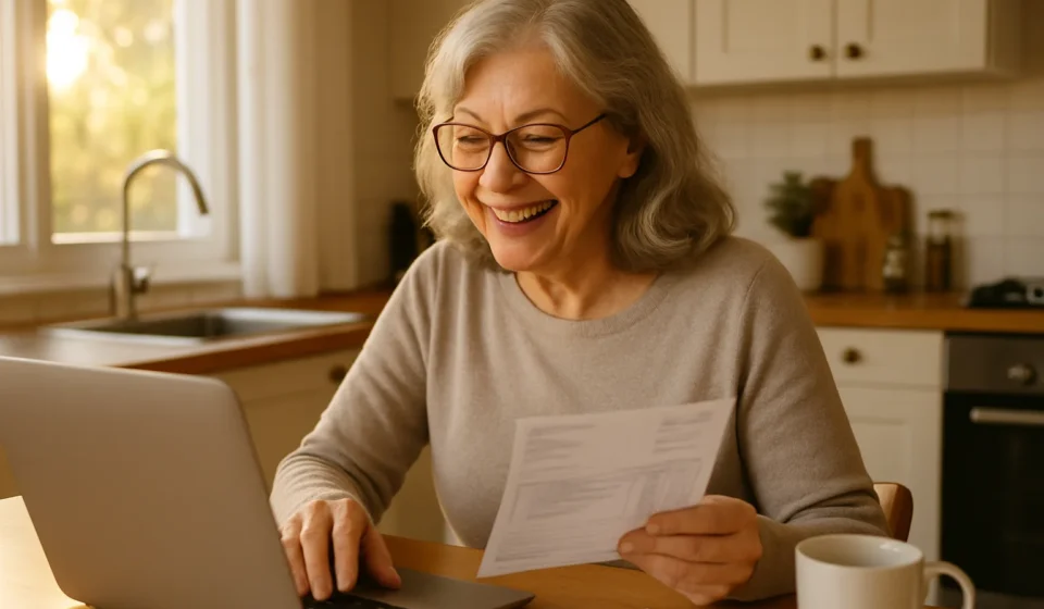 Senior woman reviewing Social Security payment schedule June 2026