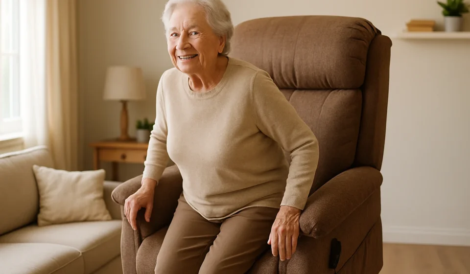 Does Medicare Cover Lift Chairs in 2026? Full Guide Senior rising from a Medicare-covered lift chair