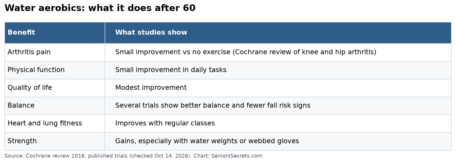 Water Aerobics for Seniors 2026: Benefits & Exercises