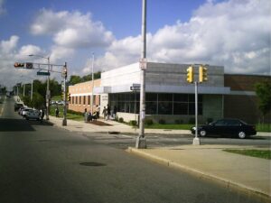 Exterior of a Social Security Administration field office on a street corner